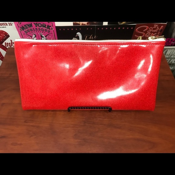 Rare NWOT Julie Mollo Mustache Clutch - Picture 2 of 3